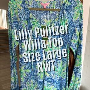 Lilly Pulitzer Willa Top in Tropic Like It's Hot - NEW